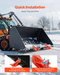 Tractor Bucket Protector 2pc Heavy Duty Steel Edge Guards Orange