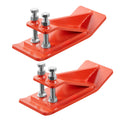 Tractor Bucket Protector 2pc Heavy Duty Steel Edge Guards Orange
