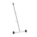 Magnetic Sweeper with Wheels, 43 cm, 4.5 kg Load Capacity, Lightweight Magnetic Pickup Sweeper with Adjustable Handle, Pick Up Nails and Screws, Easy Cleanup for Garages, Roofing Projects