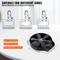 Glass Rinser 10 Jets Stainless Steel Faucet Cup Washer Matte Black