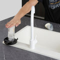 Glass Rinser 10 Jets Stainless Steel Faucet Cup Washer Matte Black