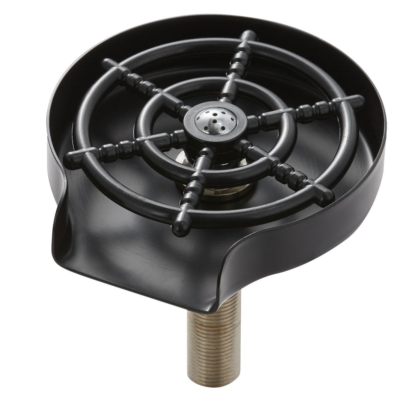 Glass Rinser 360 Rotate 10-Hole Stainless Steel ABS Cup Holder