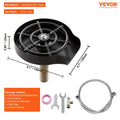 Glass Rinser 360 Rotate 10-Hole Stainless Steel ABS Cup Holder