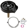 Glass Rinser 360 Rotate 10-Hole Stainless Steel ABS Cup Holder