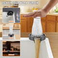 Glass Rinser 10 Jets Rotating Cup Washer Kitchen Sink Faucet Black