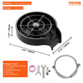 Glass Rinser 10 Jets Rotating Cup Washer Kitchen Sink Faucet Black