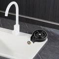 Glass Rinser 10 Jets Rotating Cup Washer Kitchen Sink Faucet Black