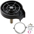 Glass Rinser 10 Jets Rotating Cup Washer Kitchen Sink Faucet Black