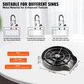 Glass Rinser 10-Hole Stainless Steel Rotating Cup Washer