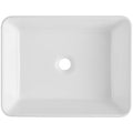 Modern Ceramic Vessel Sink 48x37cm Bathroom Vanity Bowl Countertop White