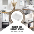 Ceramic Vessel Sink 48x37cm White Bathroom Countertop Bowl