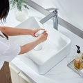 Ceramic Vessel Sink 48x37cm White Bathroom Countertop Bowl