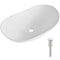 Modern Ceramic Vessel Sink 60x36cm Bathroom Vanity Bowl Countertop