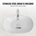 Ceramic Vessel Sink 60x36cm Bathroom Vanity Bowl Countertop