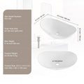 Ceramic Vessel Sink 60x36cm Bathroom Vanity Bowl Countertop