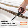 Greenhouse Plastic Sheeting 7.6x7.6m Clear 6 Mil UV Resistant 4 Year