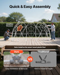 Dome Tent 3.6x2.2m Clear Bubble Geodesic Outdoor 4-7 Person
