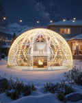 Dome Tent 3.6x2.2m Clear Bubble Geodesic Outdoor 4-7 Person