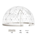Dome Tent 3.6x2.2m Clear Bubble Geodesic Outdoor 4-7 Person