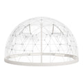 Garden Dome Tent, 3.6 x 2.2 m Outdoor Clear Bubble Tent for 4-7 Person, Weatherproof Geodesic Dome Greenhouse with Window, PVC Igloo Tents for Backyard Patios Camping Party Wedding