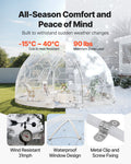 Garden Dome Tent 2.9x1.75m Clear Bubble Geodesic Greenhouse