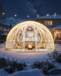 Garden Dome Tent 2.9x1.75m Clear Bubble Geodesic Greenhouse