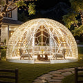 Garden Dome Tent 2.9x1.75m Clear Bubble Geodesic Greenhouse