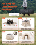 Pop Up Screen Tent 3.6x3.6m Camping Gazebo Canopy 8-10 Person
