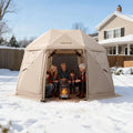 Pop Up Screen Tent 3.6x3.6m Camping Gazebo Canopy 8-10 Person