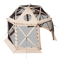 Pop Up Screen Tent 3.6x3.6m Camping Gazebo Canopy 8-10 Person