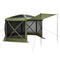 Gazebo Screen Tent 3x3m 6-Sided Camping Canopy Carry Bag Green