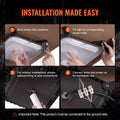 4x LED Canopy Lights 80W 8800LM 5000K Daylight Outdoor
