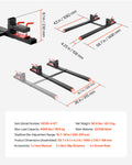 Pallet Forks 1814kg Clamp On 149cm Tractor Loader Skid Steer