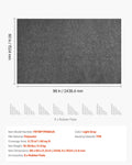 Rug Pad 2.44x1.52m Non-slip Carpet Felt Cushion Rubber Gripper