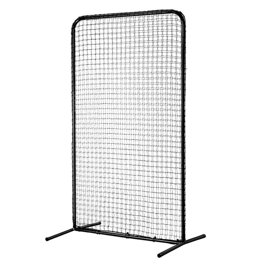 I Screen Baseball for Batting Cage, 7x4 ft Baseball Softball Safety Screen, Body Protector Portable Batting Screen with Carry Bag & Ground Stakes, Heavy Duty Pitching Net for Pitchers Protection