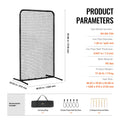 Baseball Batting Cage Screen 7x4ft Softball Pitching Net Protection