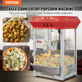 Popcorn Maker 850W 8oz Red Countertop Machine 48 Cups