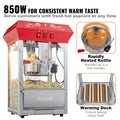 Popcorn Maker 850W 8oz Red Countertop Machine 48 Cups