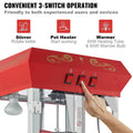 Popcorn Maker 850W 8oz Red Countertop Machine 48 Cups
