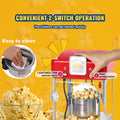 Popcorn Maker Machine 300W 2.5oz Red Tabletop Electric