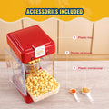 Popcorn Maker Machine 300W 2.5oz Red Tabletop Electric