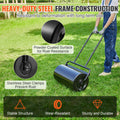Lawn Roller 24 Inch 13 Gallon Sand Water Fill Steel Garden Yard