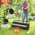 Lawn Roller 36 Inch 17 Gallon Sand Water Filled Steel Black