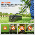 Lawn Roller 36 Inch 17 Gallon Sand Water Filled Steel Black