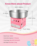 Devanti 1000W Cotton Candy Machine 52cm Pink Stainless Steel