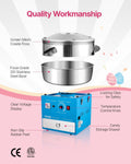 Electric Candy Floss Maker 1000W 52cm Stainless Steel Blue