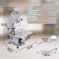 Commercial Electric Meat Bandsaw 1100W Stainless Steel 19.3