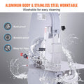 Commercial Electric Meat Bandsaw, 1500W Stainless Steel Countertop Bone Sawing Machine, Workbeach 19.3