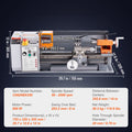 Benchtop Metal Lathe 200x350mm 600W 50-2500 RPM Variable Speed