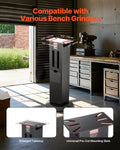 Bench Grinder Stand Heavy-Duty Floor Pedestal 28x17cm Cast Iron